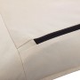 Folding sun lounger in cream white Oxford fabric by vidaXL, Loungers - Ref: Foro24-316050, Price: 125,54 €, Discount: %