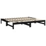 Removable sofa bed solid black pine wood 2x(90x190) cm by vidaXL, Beds and slatted bases - Ref: Foro24-823418, Price: 141,22 ...