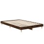 Estructura de cama madera de ingeniería roble ahumado 120x190cm de vidaXL, Camas y somieres - Ref: Foro24-832090, Precio: 105...