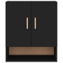 Armario de pared madera contrachapada negro 60x31x70 cm de vidaXL, Taquillas y armarios de almacenamiento - Ref: Foro24-81287...