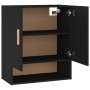 Armario de pared madera contrachapada negro 60x31x70 cm de vidaXL, Taquillas y armarios de almacenamiento - Ref: Foro24-81287...