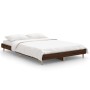 Estructura de cama madera de ingeniería marrón roble 120x190 cm de vidaXL, Camas y somieres - Ref: Foro24-832092, Precio: 106...