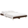 Estructura de cama madera de ingeniería marrón roble 120x190 cm de vidaXL, Camas y somieres - Ref: Foro24-832092, Precio: 106...