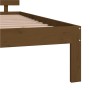 Estructura de cama madera maciza de pino marrón miel 140x200 cm de vidaXL, Camas y somieres - Ref: Foro24-810498, Precio: 119...