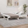 Removable sofa bed solid white pine wood 2x(75x190) cm by vidaXL, Beds and slatted bases - Ref: Foro24-823420, Price: 166,30 ...