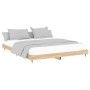 Estructura de cama madera de ingeniería roble Sonoma 140x200 cm de vidaXL, Camas y somieres - Ref: Foro24-832144, Precio: 120...