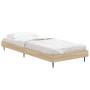 Sonoma oak engineered wood bed frame 75x190 cm by vidaXL, Beds and slatted bases - Ref: Foro24-832312, Price: 70,99 €, Discou...