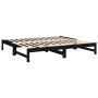 Removable sofa bed solid black pine wood 2x(75x190) cm by vidaXL, Beds and slatted bases - Ref: Foro24-823423, Price: 179,55 ...