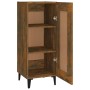 Aparador madera de ingeniería roble ahumado 34,5x34x90 cm de vidaXL, Aparadores - Ref: Foro24-817435, Precio: 46,40 €, Descue...