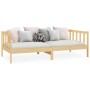 Solid pine wood sofa bed 90x200 cm by vidaXL, Beds and slatted bases - Ref: Foro24-806940, Price: 97,48 €, Discount: %