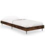 Estructura de cama madera de ingeniería roble humo 75x190 cm de vidaXL, Camas y somieres - Ref: Foro24-832314, Precio: 73,65 ...