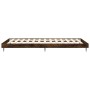 Estructura de cama madera de ingeniería roble humo 75x190 cm de vidaXL, Camas y somieres - Ref: Foro24-832314, Precio: 73,65 ...