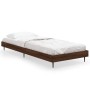 Brown oak engineered wood bed frame 75x190 cm by vidaXL, Beds and slatted bases - Ref: Foro24-832316, Price: 73,99 €, Discoun...