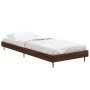 Brown oak engineered wood bed frame 75x190 cm by vidaXL, Beds and slatted bases - Ref: Foro24-832316, Price: 73,99 €, Discoun...