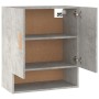 Wandschrank aus betongrauem Sperrholz, 60 x 31 x 70 cm von vidaXL, Schließfächer und Lagerschränke - Ref: Foro24-812874, Prei...