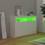 Sideboard mit weißen LED-Leuchten 115,5x30x75 cm von vidaXL, Sideboards - Ref: Foro24-804337, Preis: 116,99 €, Rabatt: %