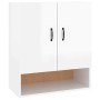 Glossy white plywood wall cabinet 60x31x70 cm by vidaXL, Lockers and storage cabinets - Ref: Foro24-812876, Price: 62,96 €, D...