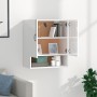 Glossy white plywood wall cabinet 60x31x70 cm by vidaXL, Lockers and storage cabinets - Ref: Foro24-812876, Price: 62,96 €, D...