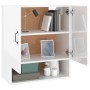 Glossy white plywood wall cabinet 60x31x70 cm by vidaXL, Lockers and storage cabinets - Ref: Foro24-812876, Price: 62,96 €, D...