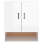 Glossy white plywood wall cabinet 60x31x70 cm by vidaXL, Lockers and storage cabinets - Ref: Foro24-812876, Price: 62,96 €, D...