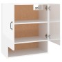 Glossy white plywood wall cabinet 60x31x70 cm by vidaXL, Lockers and storage cabinets - Ref: Foro24-812876, Price: 62,96 €, D...