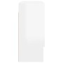 Glossy white plywood wall cabinet 60x31x70 cm by vidaXL, Lockers and storage cabinets - Ref: Foro24-812876, Price: 62,96 €, D...