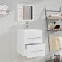 Armario de baño con espejo blanco 41x38,5x48 cm de vidaXL, Muebles de baño - Ref: Foro24-804818, Precio: 52,55 €, Descuento: %