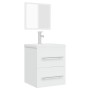 Armario de baño con espejo blanco 41x38,5x48 cm de vidaXL, Muebles de baño - Ref: Foro24-804818, Precio: 52,55 €, Descuento: %