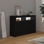 Sideboard with LED lights black 115.5x30x75 cm by vidaXL, Sideboards - Ref: Foro24-804338, Price: 132,91 €, Discount: %