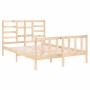 Solid wood bed frame 120x190 cm by vidaXL, Beds and slatted bases - Ref: Foro24-3105895, Price: 113,99 €, Discount: %