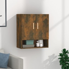 Smoked oak plywood wall cabinet 60x31x70 cm by vidaXL, Lockers and storage cabinets - Ref: Foro24-817585, Price: 49,11 €, Dis...