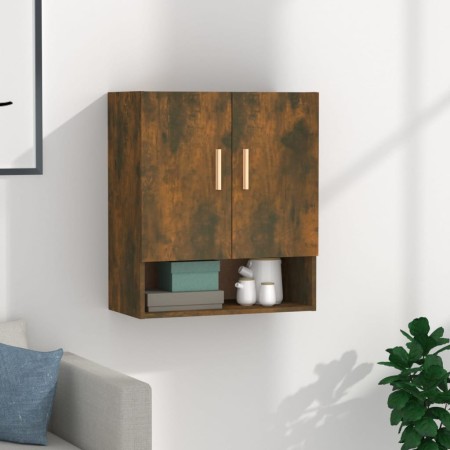 Smoked oak plywood wall cabinet 60x31x70 cm by vidaXL, Lockers and storage cabinets - Ref: Foro24-817585, Price: 49,31 €, Dis...