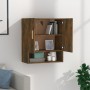 Smoked oak plywood wall cabinet 60x31x70 cm by vidaXL, Lockers and storage cabinets - Ref: Foro24-817585, Price: 49,31 €, Dis...