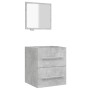 Armario de baño con espejo gris hormigón 41x38,5x48 cm de vidaXL, Muebles de baño - Ref: Foro24-804822, Precio: 59,10 €, Desc...