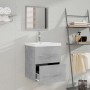 Armario de baño con espejo gris hormigón 41x38,5x48 cm de vidaXL, Muebles de baño - Ref: Foro24-804822, Precio: 59,10 €, Desc...