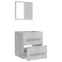 Armario de baño con espejo gris hormigón 41x38,5x48 cm de vidaXL, Muebles de baño - Ref: Foro24-804822, Precio: 59,10 €, Desc...