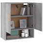 Sonoma gray plywood wall cabinet 60x31x70 cm by vidaXL, Lockers and storage cabinets - Ref: Foro24-817586, Price: 57,99 €, Di...