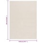 Alfombra de pelo corto esponjoso suave lavable crema 120x170 cm de vidaXL, Alfombras - Ref: Foro24-342197, Precio: 58,00 €, D...