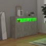 Concrete gray sideboard with LED lights 115.5x30x75 cm by vidaXL, Sideboards - Ref: Foro24-804341, Price: 98,11 €, Discount: %