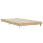 Sonoma oak engineered wood bed frame 90x200 cm by vidaXL, Beds and slatted bases - Ref: Foro24-832168, Price: 68,11 €, Discou...