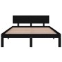 Estructura de cama madera maciza negra King Size 150x200 cm de vidaXL, Camas y somieres - Ref: Foro24-810504, Precio: 193,99 ...