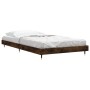 Estructura de cama contrachapada roble ahumado 90x200 cm de vidaXL, Camas y somieres - Ref: Foro24-832170, Precio: 70,43 €, D...