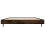 Estructura de cama contrachapada roble ahumado 90x200 cm de vidaXL, Camas y somieres - Ref: Foro24-832170, Precio: 70,43 €, D...