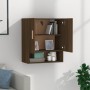 Oak brown plywood wall cabinet 60x31x70 cm by vidaXL, Lockers and storage cabinets - Ref: Foro24-817587, Price: 45,94 €, Disc...