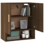 Oak brown plywood wall cabinet 60x31x70 cm by vidaXL, Lockers and storage cabinets - Ref: Foro24-817587, Price: 45,94 €, Disc...