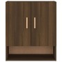 Oak brown plywood wall cabinet 60x31x70 cm by vidaXL, Lockers and storage cabinets - Ref: Foro24-817587, Price: 45,94 €, Disc...