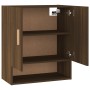 Oak brown plywood wall cabinet 60x31x70 cm by vidaXL, Lockers and storage cabinets - Ref: Foro24-817587, Price: 45,94 €, Disc...