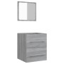 Armario de baño con espejo gris sonoma 41x38,5x48 cm de vidaXL, Muebles de baño - Ref: Foro24-820470, Precio: 40,05 €, Descue...