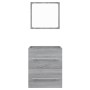 Armario de baño con espejo gris sonoma 41x38,5x48 cm de vidaXL, Muebles de baño - Ref: Foro24-820470, Precio: 40,05 €, Descue...