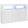 Sideboard with bright white LED lights 115.5x30x75 cm by vidaXL, Sideboards - Ref: Foro24-804343, Price: 163,73 €, Discount: %